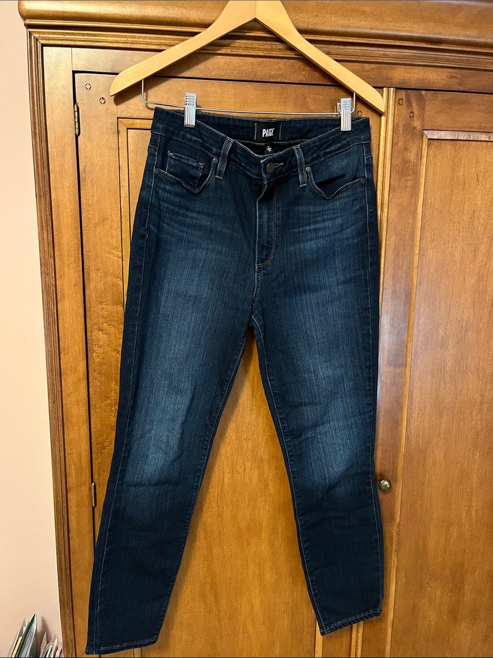PAIGE Women's Dark Indigo Skinny Jeans
